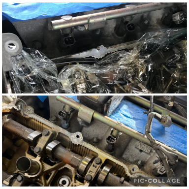 Engine rocker cover broken Broken engine