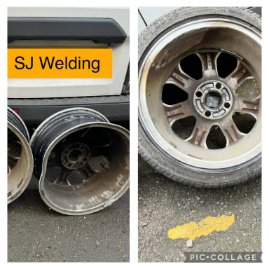 Before and after our dent removal service Alloy wheel dent removal
